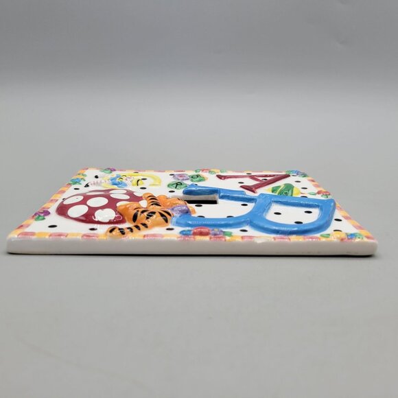 Alphabet ABC Ceramic Light Switch Cover Mary Engelbreit Childrens Room Decor - Picture 2 of 6